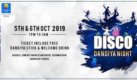 Disco Dandiya Night at Comfort Inn Insys Hotel