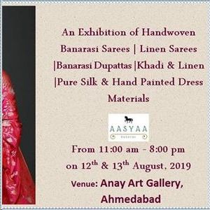 Exhibition Of Banarasee Sarees@Anay Art Gallery-Ahmedabad