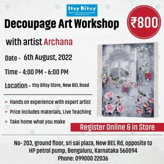 Decoupage art workshop
