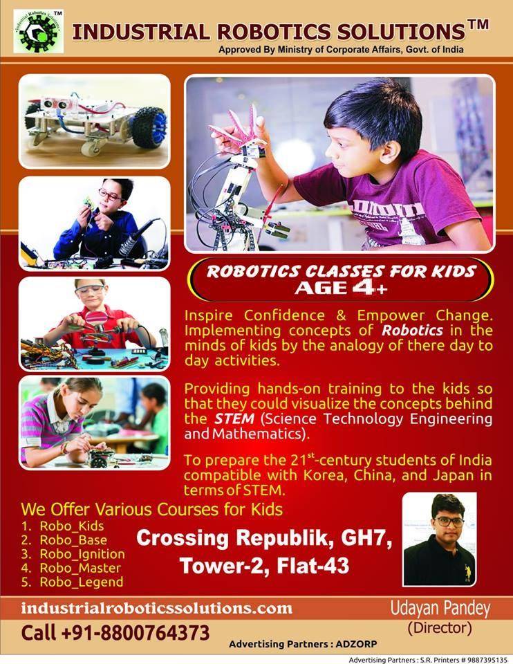 Robotics Classes for AGE 4+ - With Udayan Pandey