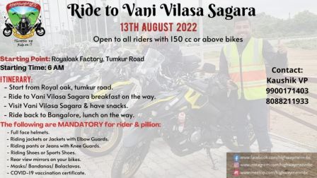 Ride to Vani Vilasa Sagara Dam