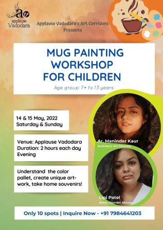 Art Corridors | Mug Painting Workshop for Children with Maninder & Lipi