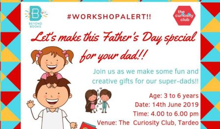 Beyond Books presents Father`s Day Workshop for kids - With Father`s Day Workshop for children