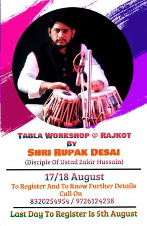 Tabla Workshop By Shri Rupak Desai