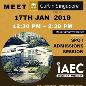 Spot Assessment Session of Curtin University Singapore !