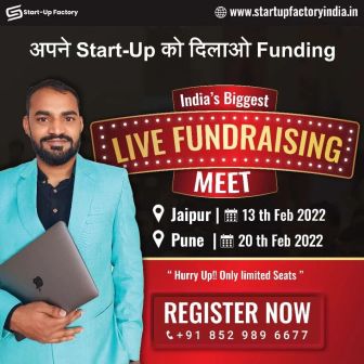 India`s First Live Fund Raising Startup, Investor Meet