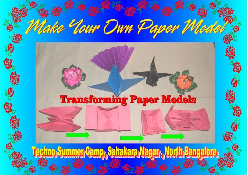 Origami - Make your own Paper Model - Techno Summer Camp 2018