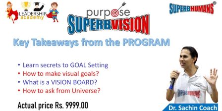 SUPERBvision – Vision Board making – (Offline/ Physical session) POWER of goal setting