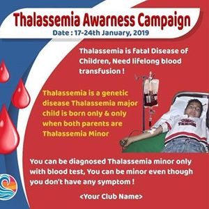 Thalassemia Awarness Campaign