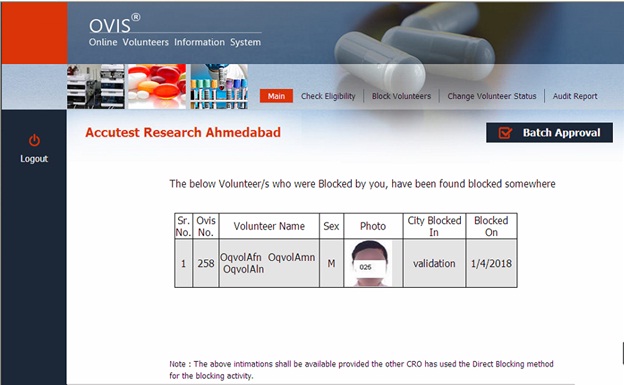 New Version of #OVIS offers #RealTime #CrossParticipation information between CROs across India