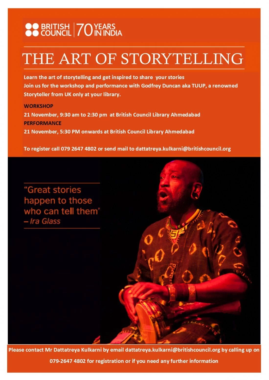 THE ART OF STORYTELLING WORKSHOP BY Godfrey Duncan (TUUP)