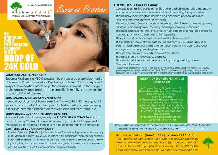 Suvarna Prashan. The Ayurvedic Herbal Immunization for Kids on Pushya Nakshatra. - With Dr. Jaina Vishal Patwa