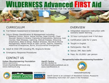 Wilderness Advanced First Aid | IMF, New Delhi