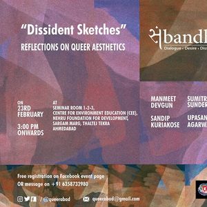 સં|Bandh : ``Dissident Sketches`` Reflections On Queer Aesthetics