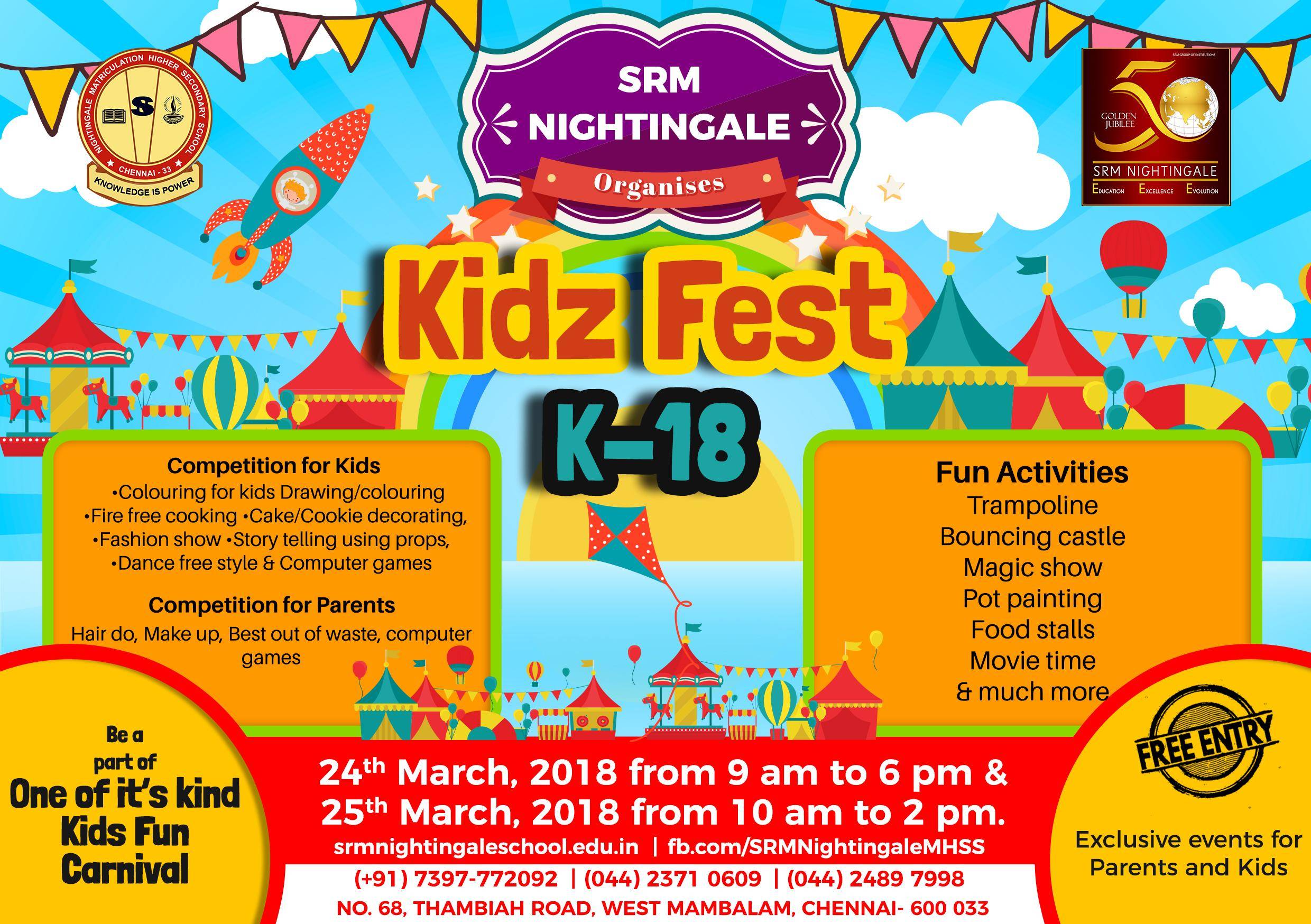 SRM Nightingale`s Kidz Fest K-18