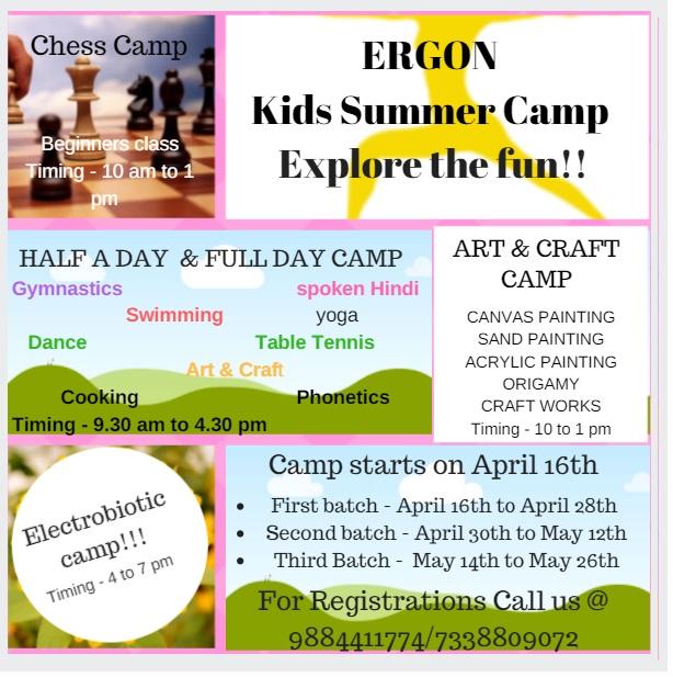 ERGON Activity Center- Kids Summer Camp