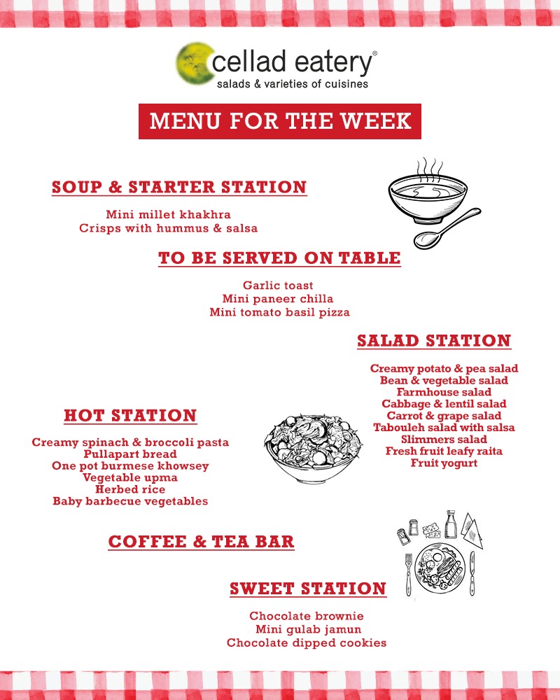# this weeks unlimited buffet@# ``Cellad Eatery``