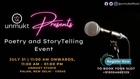 Unmukt Exclusive - Poetry and Storytelling Open Mic Event
