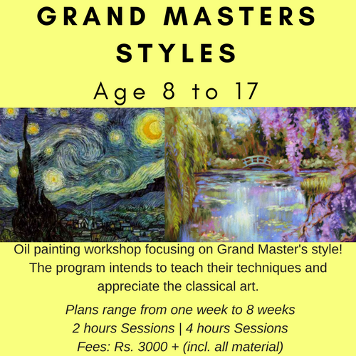 Holiday Pallete, Grand Masters Styles- Summer Camp @ Konsult Art	