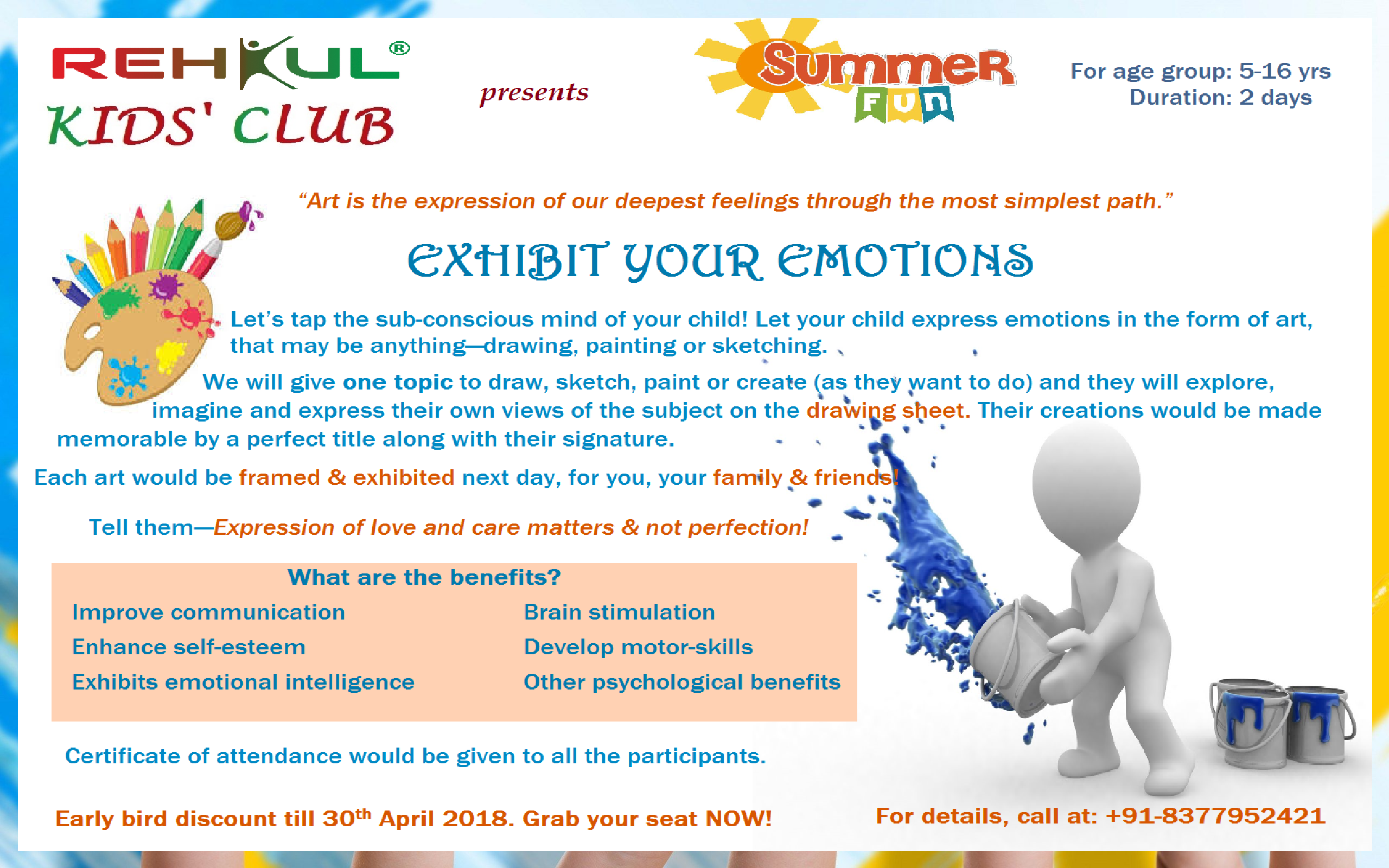 Exhibit Your Emotions: For a Cause