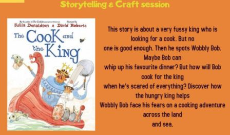 The Cook & the King storytelling & craft session