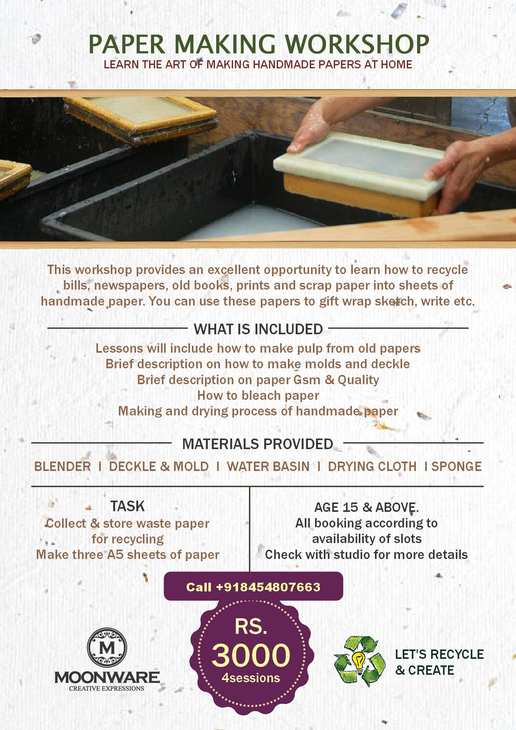 Handmade Paper Making Workshop