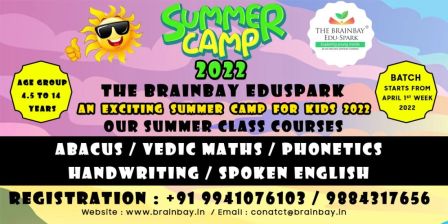 AN EXCITING SUMMER CAMP FOR KIDS IN CHENNAI 2022