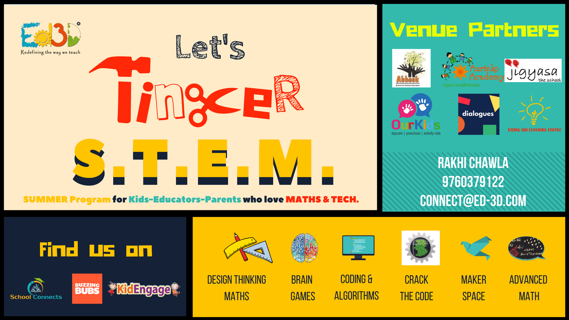 Lets Tinker S.T.E.MSummer Enrichment Program(Abheek Academy, JP Nagar)