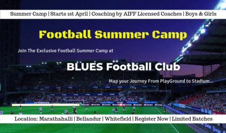 Football Summer Camp (Boys & Girls) by BLUE football Club 2019