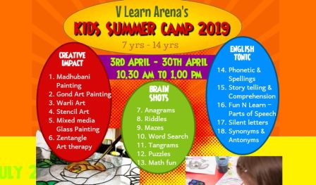 V Learn Arena`s Summer Camp 2019